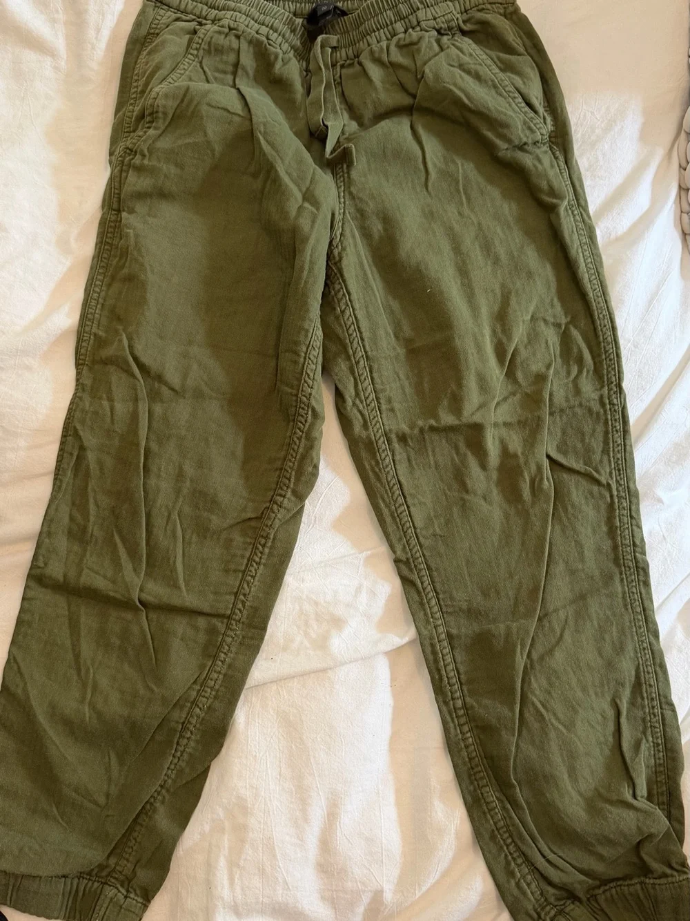 J. Crew Olive Drawstring Jogger Pants